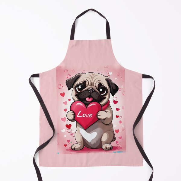 Item preview, Pug HAPPY HOLIDAYS 168 Valentines Day designed and sold by RedBluffTraders.