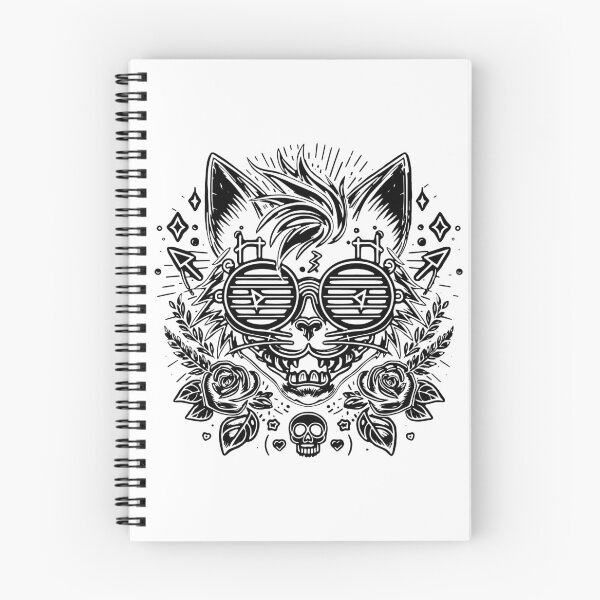Item preview, BW FUNKY CAT Groovy Design designed and sold by OrganicLights.