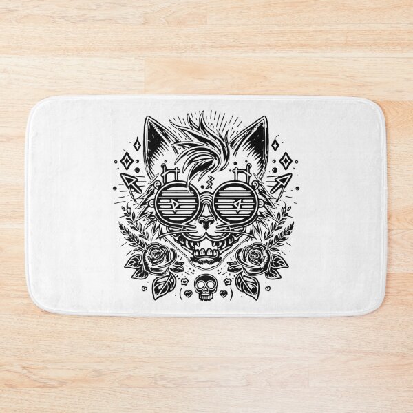 Item preview, BW FUNKY CAT Groovy Design designed and sold by OrganicLights.