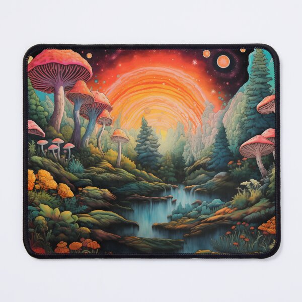 Item preview, Forest of Dreams - Mythical Mushroom Tapestry Art designed and sold by pooshda.