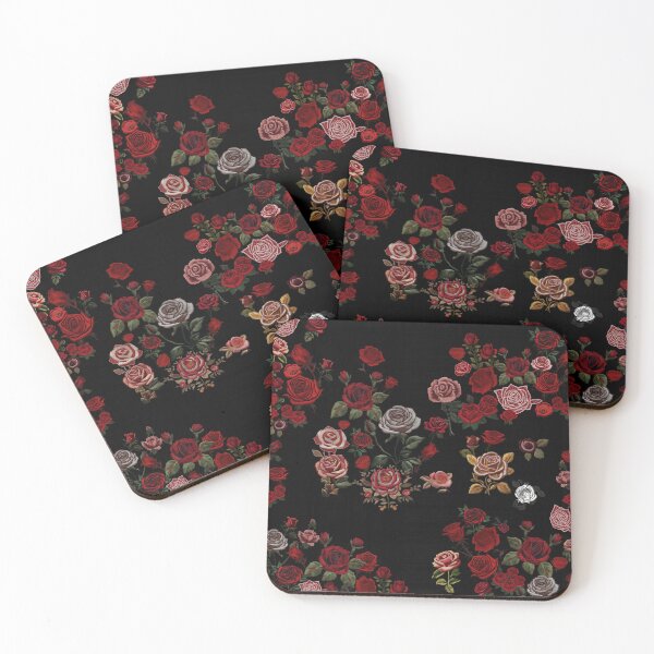 Item preview, Rose Garden (Black) designed and sold by Moth-and-Sons.