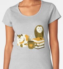 Cozy Morning Animals Women's Premium T-Shirt