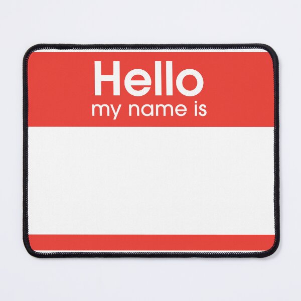 Item preview, "hello my name is" sticker designed and sold by catherineeee4.