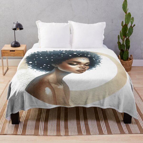 Item preview, Black woman watercolour art XI designed and sold by My Aspian.