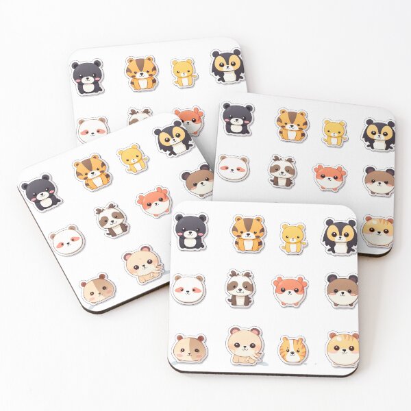 Item preview, Kawaii animals designed and sold by tasiawatercolor.