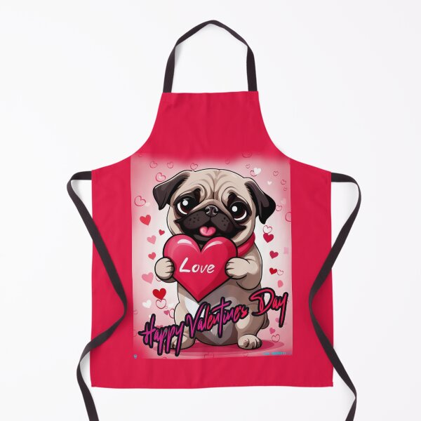 Item preview, Pug HAPPY HOLIDAYS 168 Valentines Day HAPPY VALENTINES DAY designed and sold by RedBluffTraders.