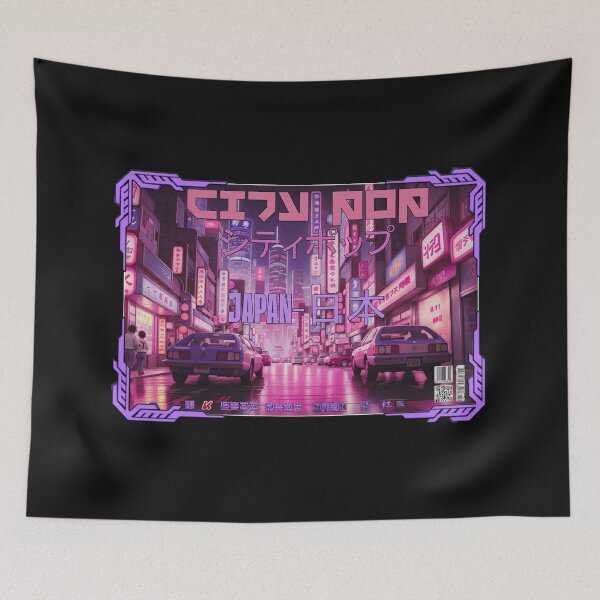 Item preview, City Pop シティポップ  - 3D Japanese Citypop Vaporwave Anime Manga City. designed and sold by Kai Multiverse.