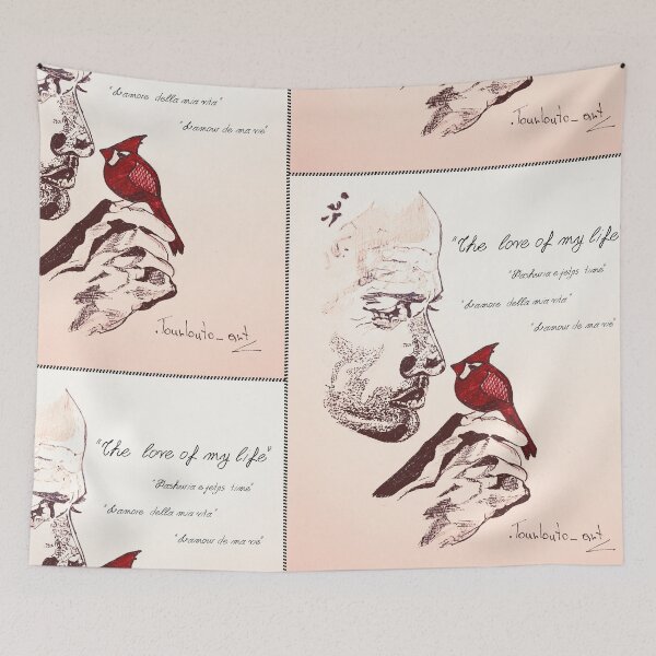 Item preview, Red cardinal designed and sold by Tourloutoart24.