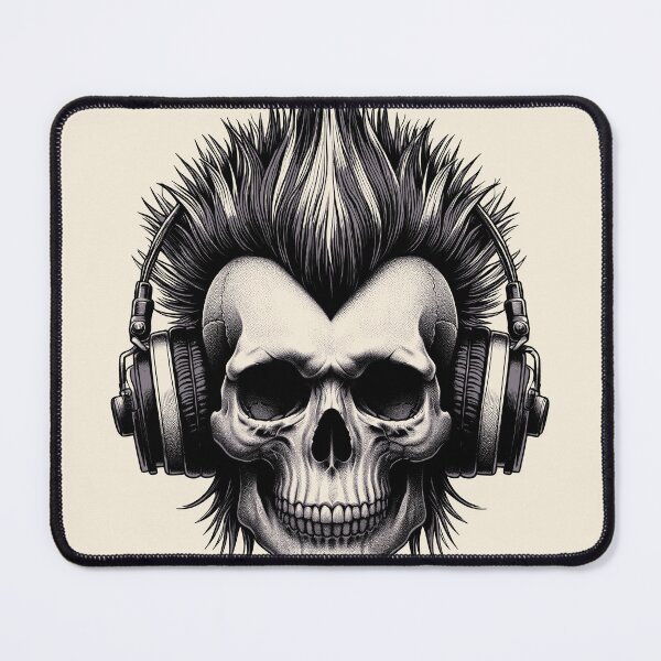 Item preview, Skull wearing Headphones #21 designed and sold by elektronen.