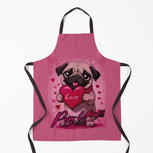 Item preview, Pug HAPPY HOLIDAYS 168 Valentines Day PUG YOU designed and sold by RedBluffTraders.