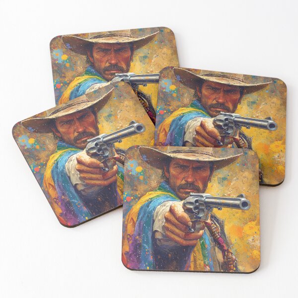 Item preview, Abstract Cowboy Gunslinger designed and sold by RayFineArt.
