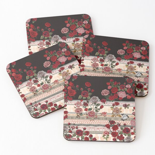 Item preview, Rose Garden (Stripes) designed and sold by Moth-and-Sons.