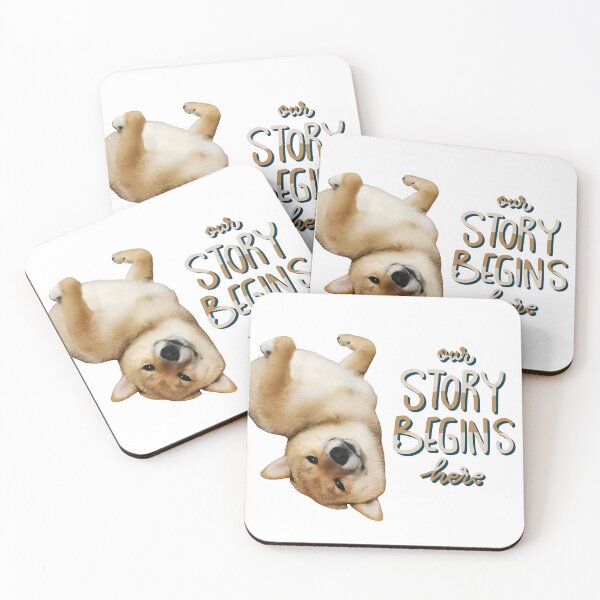 Item preview, Shiba Inu Story Begins Here designed and sold by coolpixeltik.