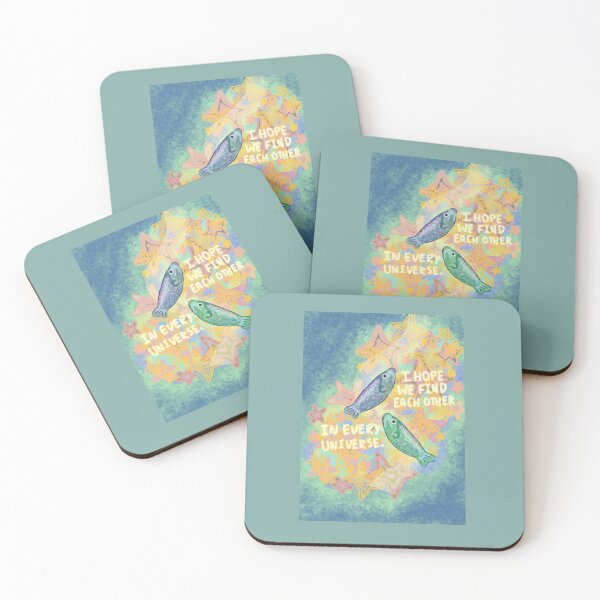 Item preview,  I hope we find each other in every universe- fish print (with background) designed and sold by deadbeatt.