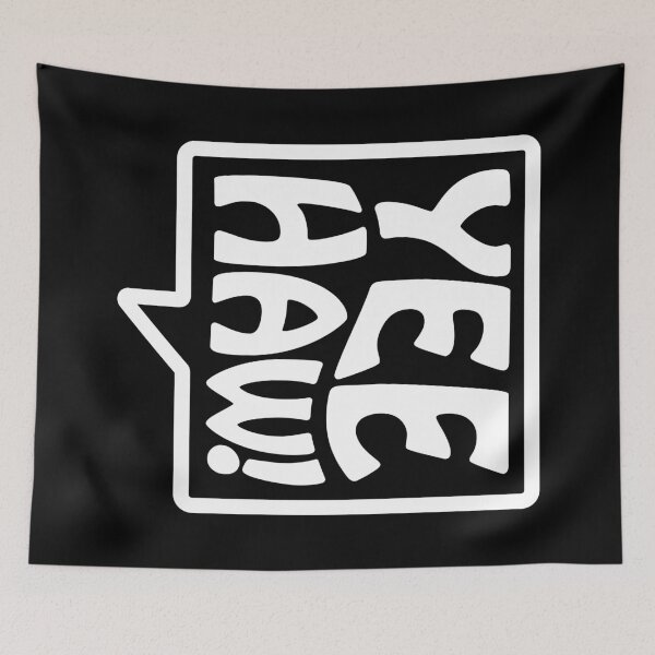 Item preview, Yee-Haw! - Talking Shirt (White on Black) designed and sold by Justin Ellis.