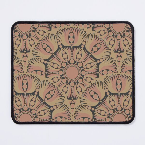 Item preview, Mindful Lotus Royal Circle Dot Mandala Scallop Pattern designed and sold by Triplicate Limited.