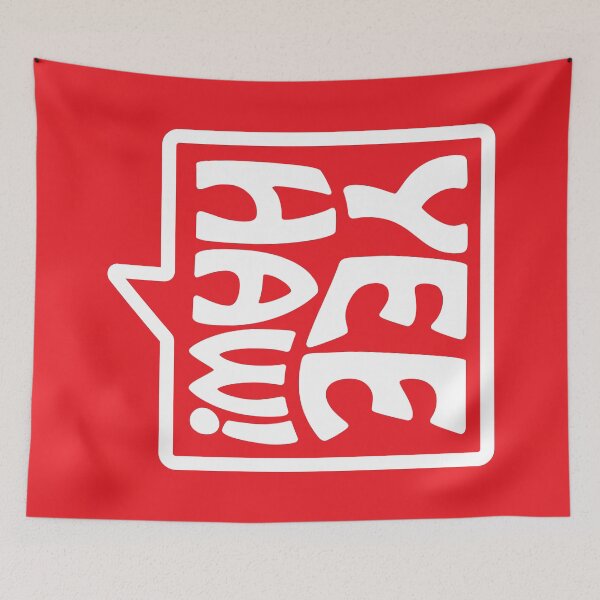 Item preview, Yee-Haw! - Talking Shirt (White on Red) designed and sold by Justin Ellis.