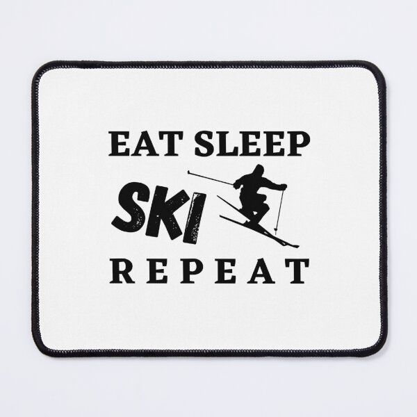 Item preview, Eat Sleep Ski Repeat  designed and sold by SarcastiCrafts.