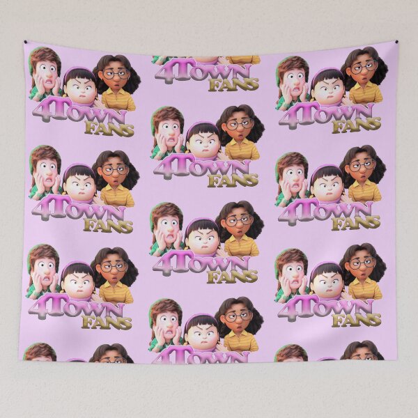 Item preview, Whimsical 4 Town Fans Delight – A Colorful Tribute to Turning Red designed and sold by ironpalette.