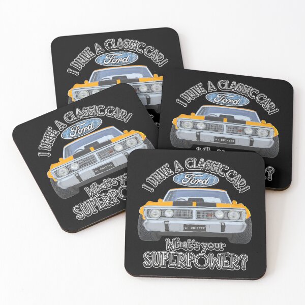 Item preview, Falcon GT Drifter - I DRIVE A CLASSIC CAR, whats your SuperPower? designed and sold by Michael van der Hoorn.