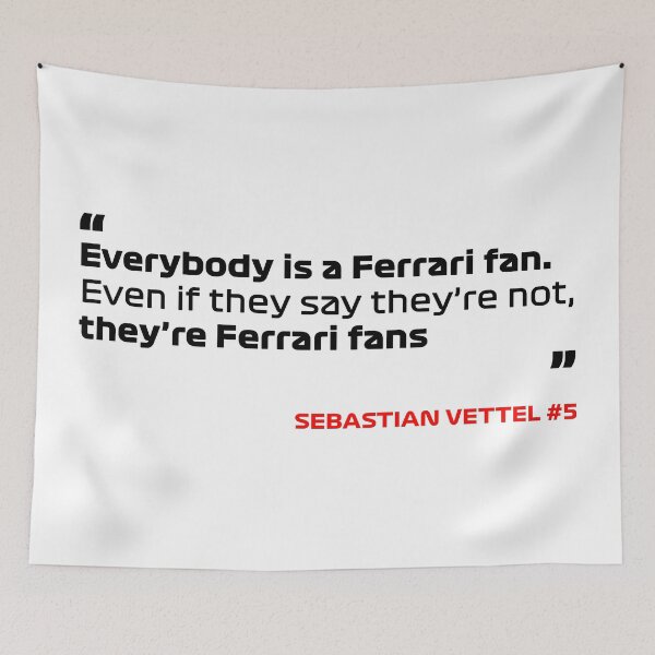 Item preview, Everybody is a Ferrari fan #3 - Sebastian Vettel #5 designed and sold by andreanastasio.