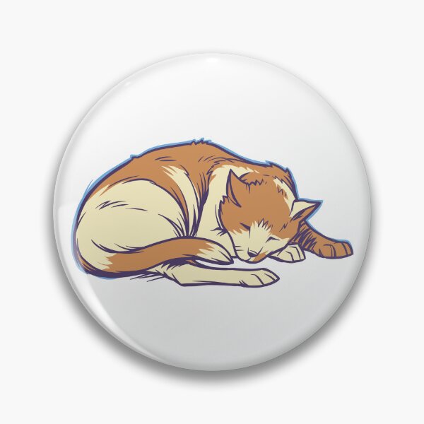 Item preview, Sueño sereno - Ilustración de un hermoso gato durmiendo designed and sold by OpsDesing.