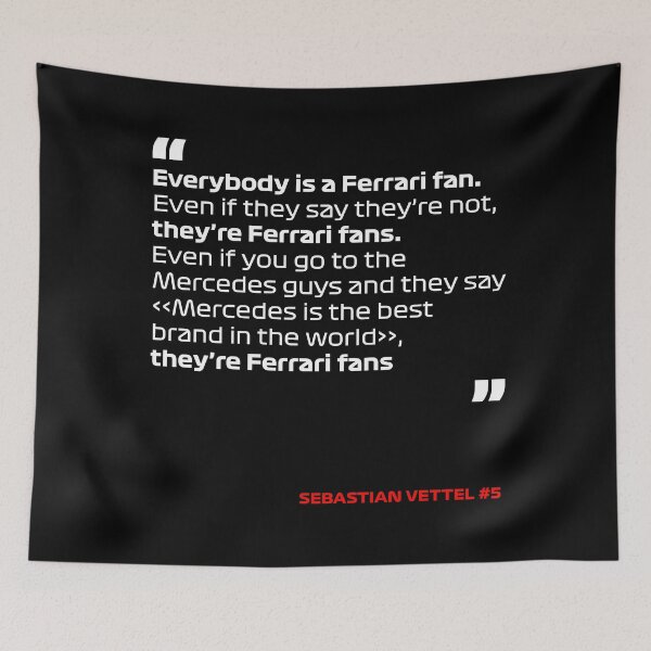 Item preview, Everybody is a Ferrari fan #4 - Sebastian Vettel #5 designed and sold by andreanastasio.