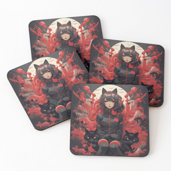 Item preview, Cute Asian Cat Noir With Her Pet's designed and sold by clecticuk.