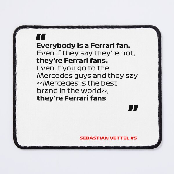 Item preview, Everybody is a Ferrari fan #5 - Sebastian Vettel #5 designed and sold by andreanastasio.