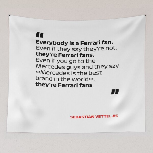 Item preview, Everybody is a Ferrari fan #5 - Sebastian Vettel #5 designed and sold by andreanastasio.