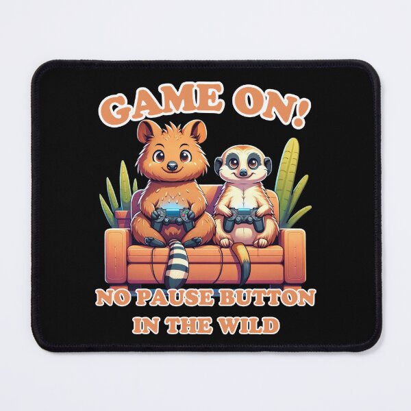 Item preview, Wild Gaming Duo: Quokka & Meerkat Gamers designed and sold by vk09.