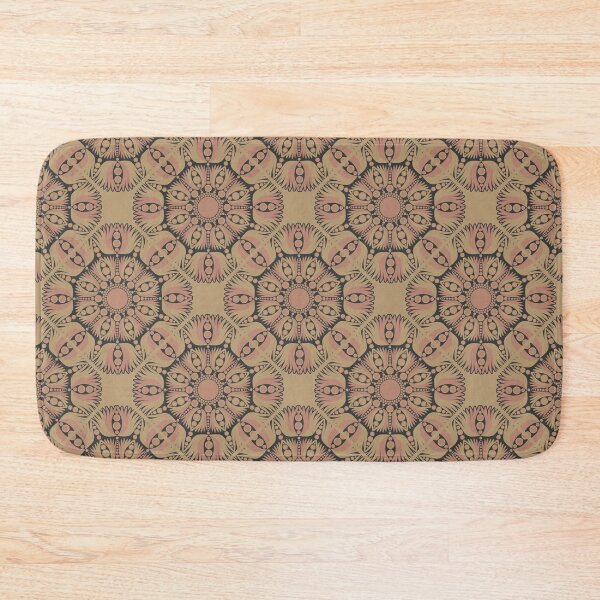 Item preview, Mindful Lotus Royal Circle Dot Mandala Diamond Tile Pattern designed and sold by Triplicate Limited.