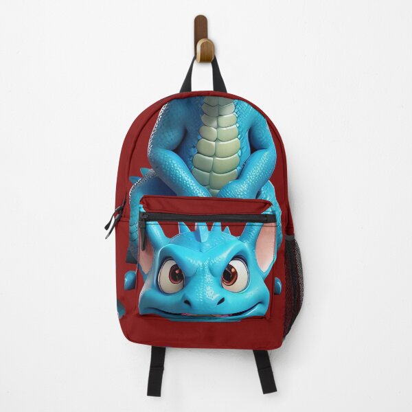 Item preview, Blue dragon-like creature, face obscured, on white background. designed and sold by ArtComixHaven.