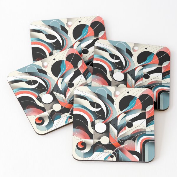 Item preview, Geometric Harmony - Modern Abstract Shapes Art designed and sold by ArtWithoutArt.