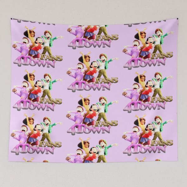 Item preview, Whimsical 4 Town Fans Delight – A Colorful Tribute to Turning Red designed and sold by ironpalette.