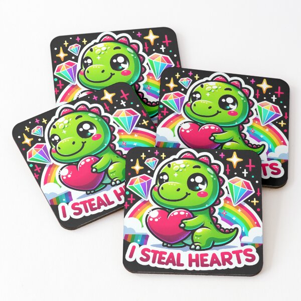Item preview, Adorable Dinosaur Love Cute Dino Steals Hearts Design designed and sold by WickedAI.