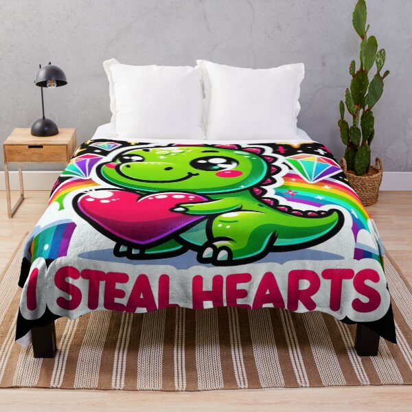 Item preview, Adorable Dinosaur Love Cute Dino Steals Hearts Design designed and sold by WickedAI.