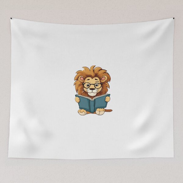 Item preview, Lion Reading A Book designed and sold by Majestic Paws.