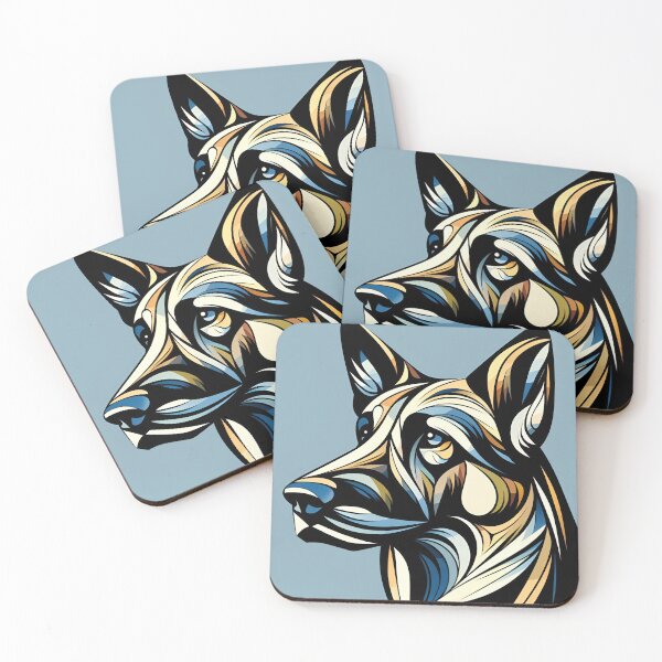 Item preview, Shepherd's Cubist Serendipity designed and sold by PawspectCreate.