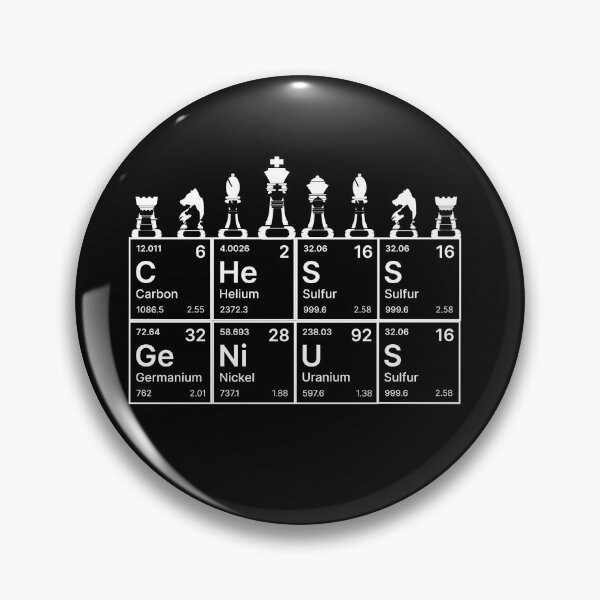 Item preview, Chess Periodic Table chess lover chess player think gambit designed and sold by Hamzakhotbi.