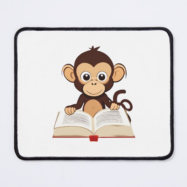 Item preview, Monkey Reading A Book designed and sold by Majestic Paws.
