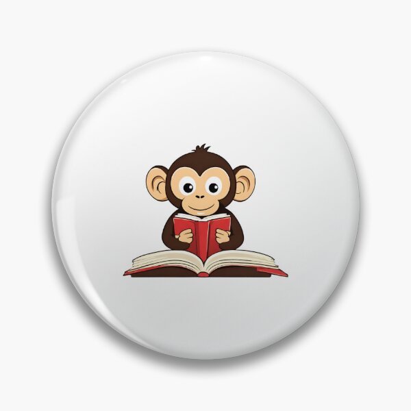 Item preview, Monkey Reading A Book designed and sold by Majestic Paws.