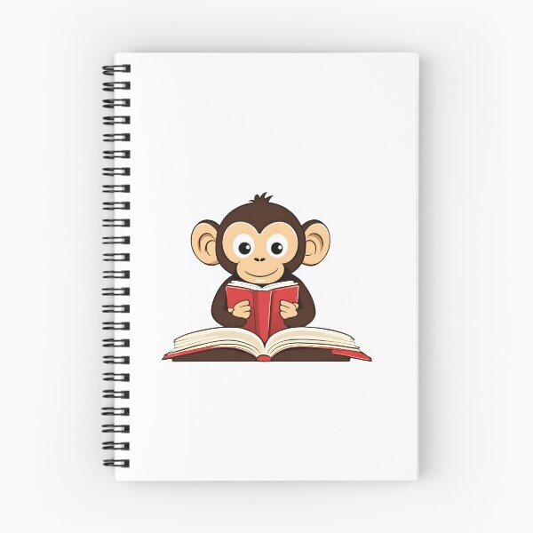 Item preview, Monkey Reading A Book designed and sold by Majestic Paws.