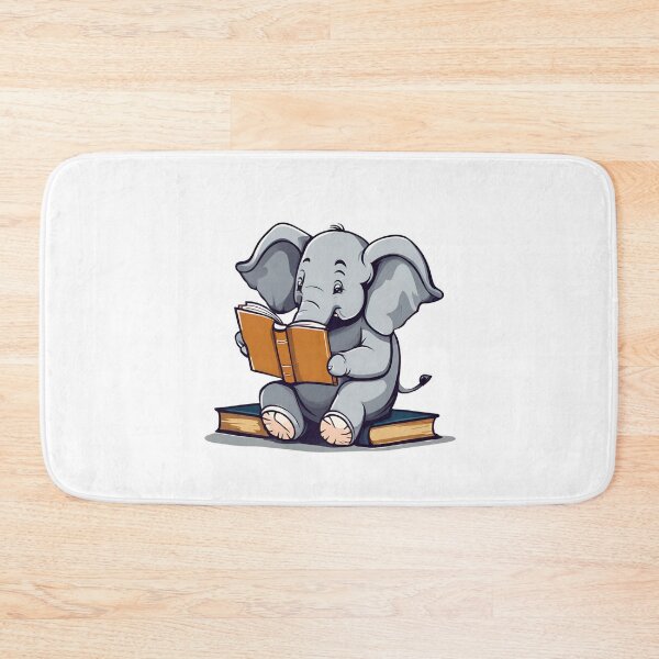 Item preview, Elephant Reading A Book designed and sold by Majestic Paws.