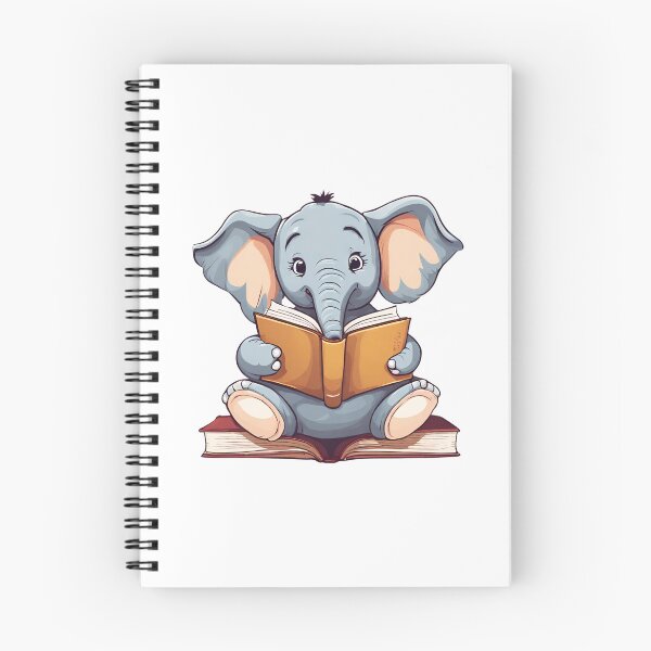 Item preview, Elephant Reading A Book designed and sold by Majestic Paws.