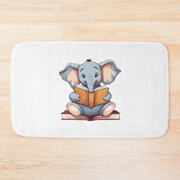 Item preview, Elephant Reading A Book designed and sold by Majestic Paws.