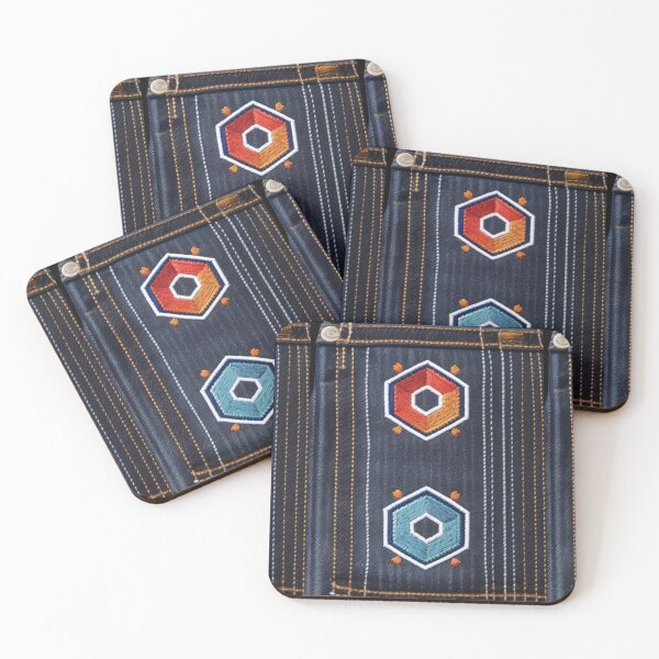 Item preview,  Jeans clothes, orange embroidered  jeans 13 designed and sold by Kader101.