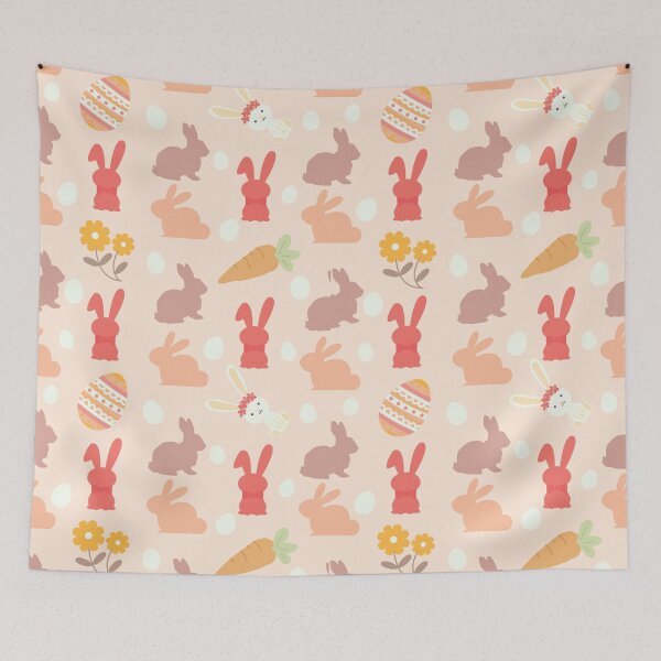 Item preview, Easter Bunny Pattern Design in Trendy Color designed and sold by jteart.