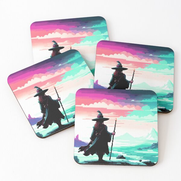 Item preview, Pixel Witch Fantasy Landscape designed and sold by Occult Designs.