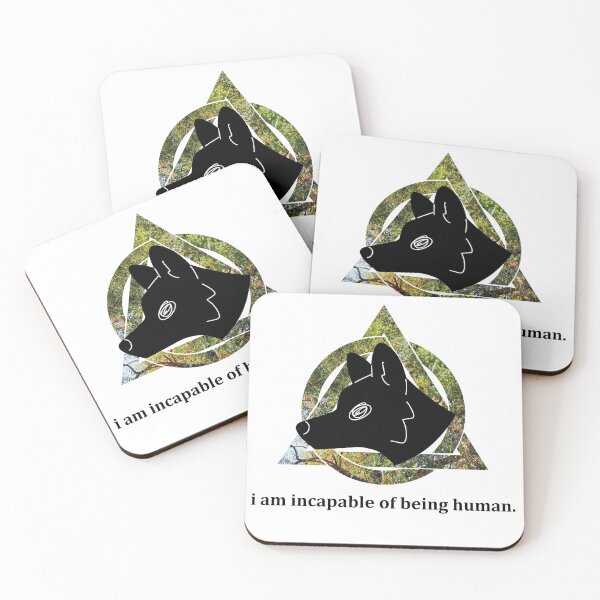 Item preview, 'i am incapable of being human' wolf therian designed and sold by Omnyxis.